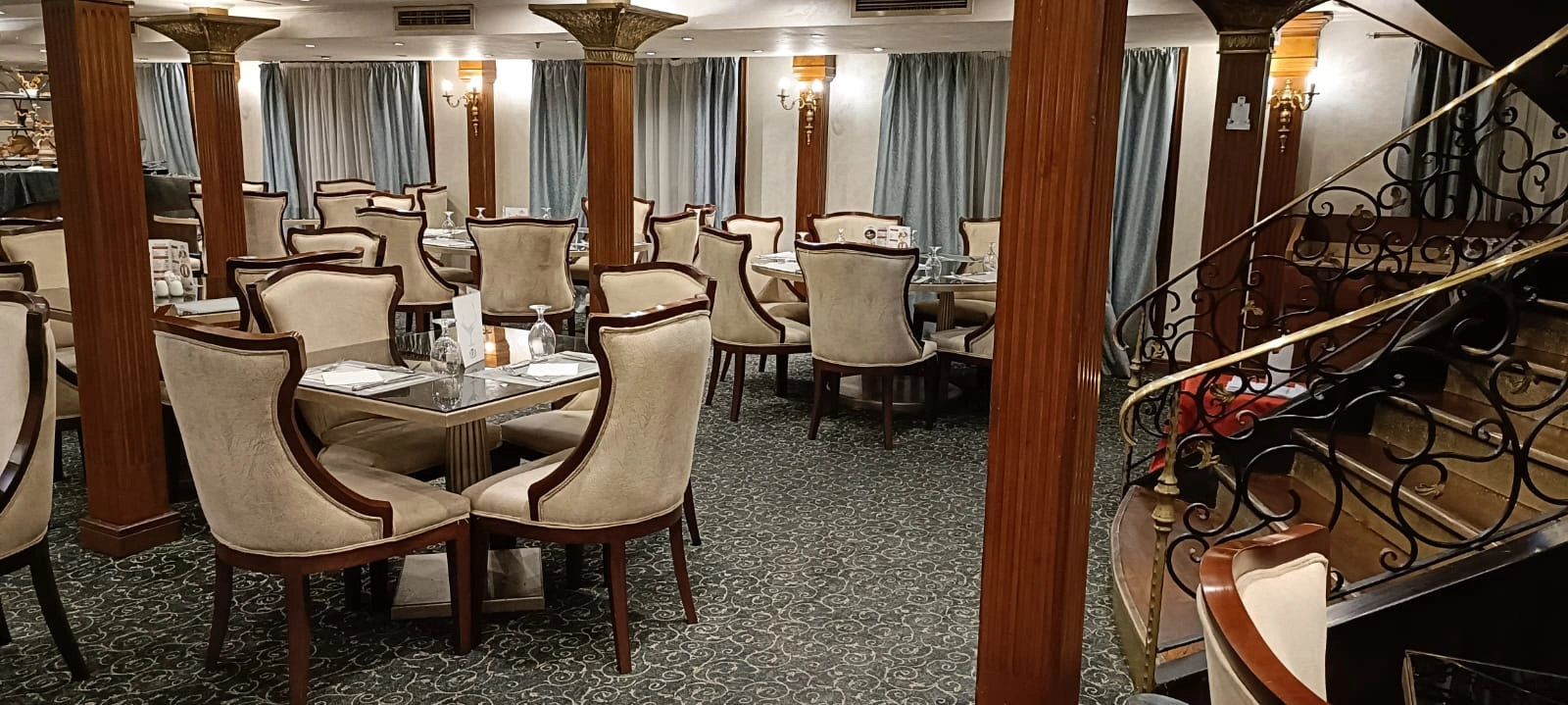 Restaurant aboard the MS TiYi Nile Cruise Nile cruise